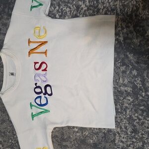 White Las Vegas Nevada Graphic Sweatshirt